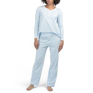 SOPHIA Blue 2pc Simply Pretty Pajama Set